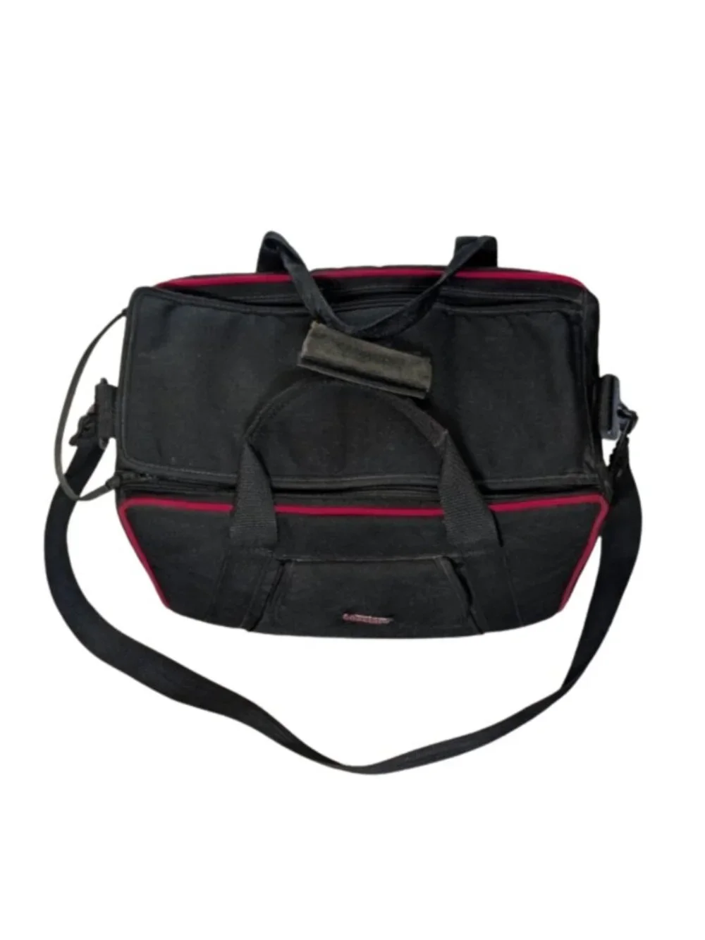 Coastar Vintage Padded Media Video Camera Gear Bag Black Red 16